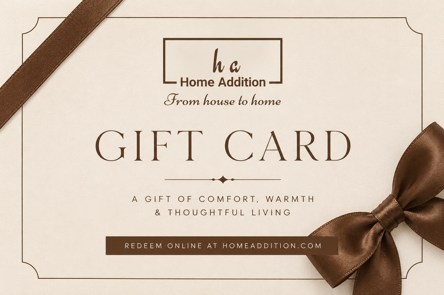 Home Addition Gift Card